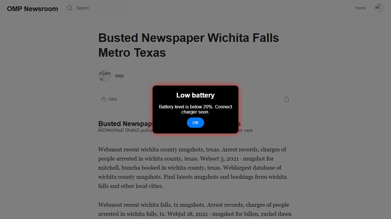 Busted Newspaper Wichita Falls Metro Texas