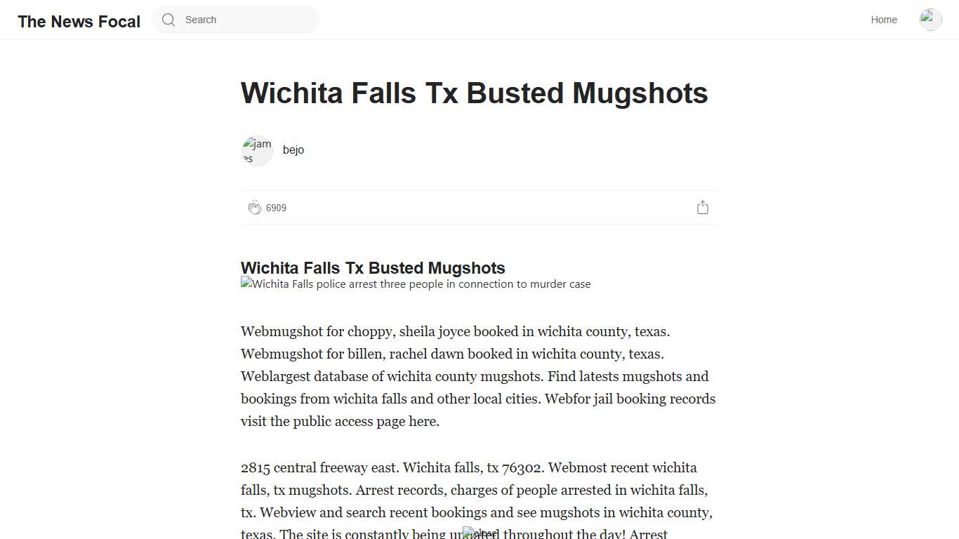 Wichita Falls Tx Busted Mugshots